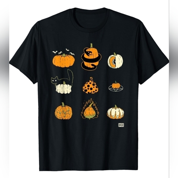 Murder Apparel Tops - Murder Apparel Nine Pumpkins Black Halloween Spooky T-shirt, Size Small. NWT